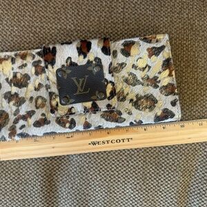 Upcycled Keep it Gypsy clutch/ wallet